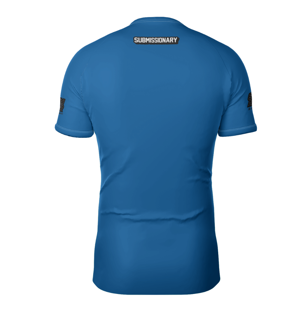 IBJJF Legal Blue Ranked Rash Guard 2.0