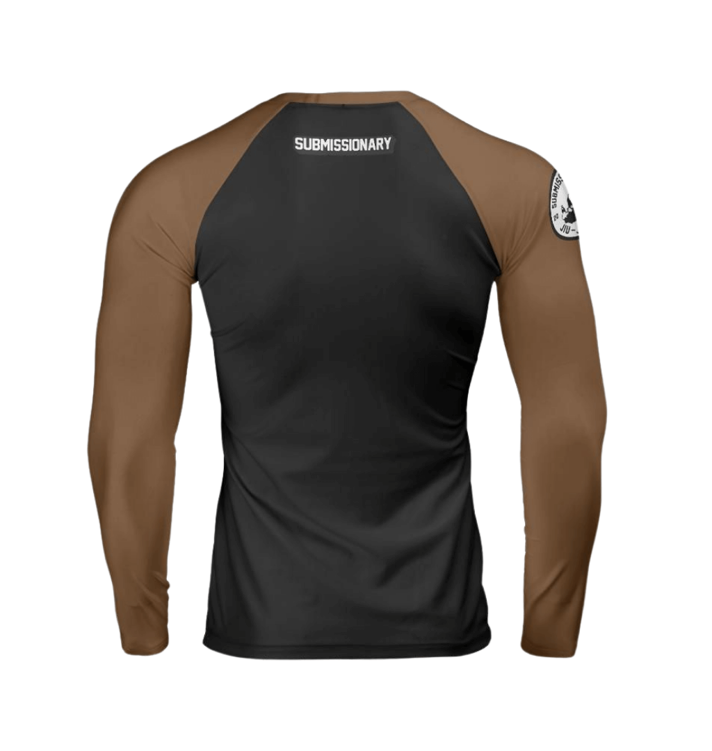 IBJJF Legal Brown Ranked Rash Guard 1.0