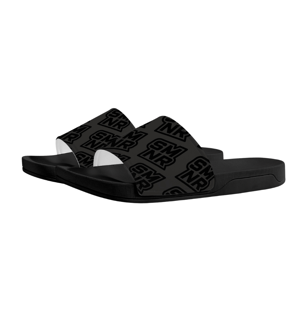 SMNR Unisex Sliders - Triple Black Edition