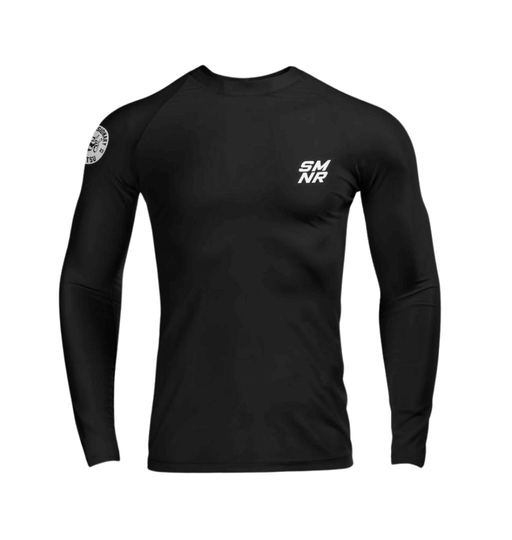 IBJJF Legal Black Ranked Rash Guard 1.0