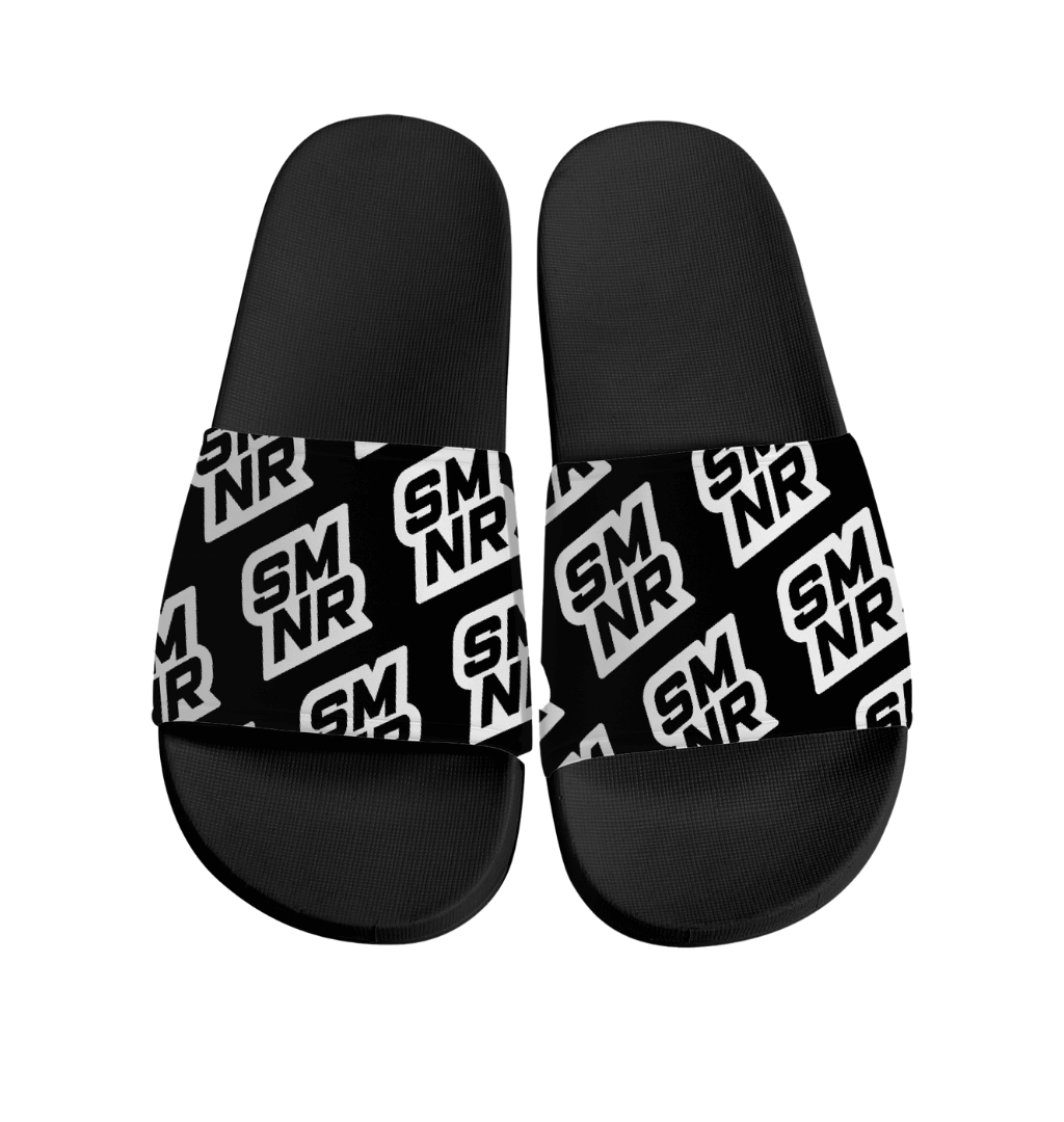 SMNR Unisex Sliders - Black