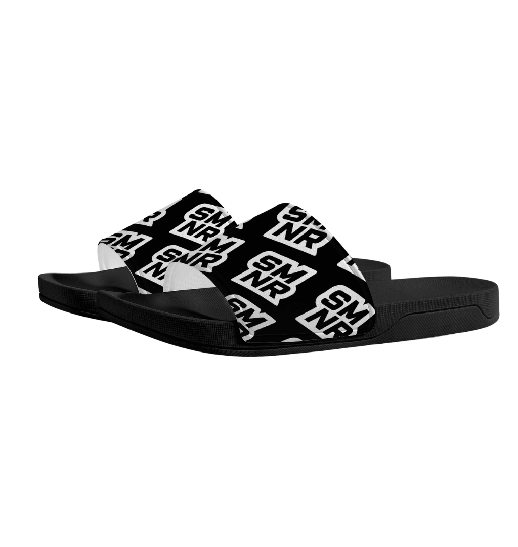 SMNR Unisex Sliders - Black