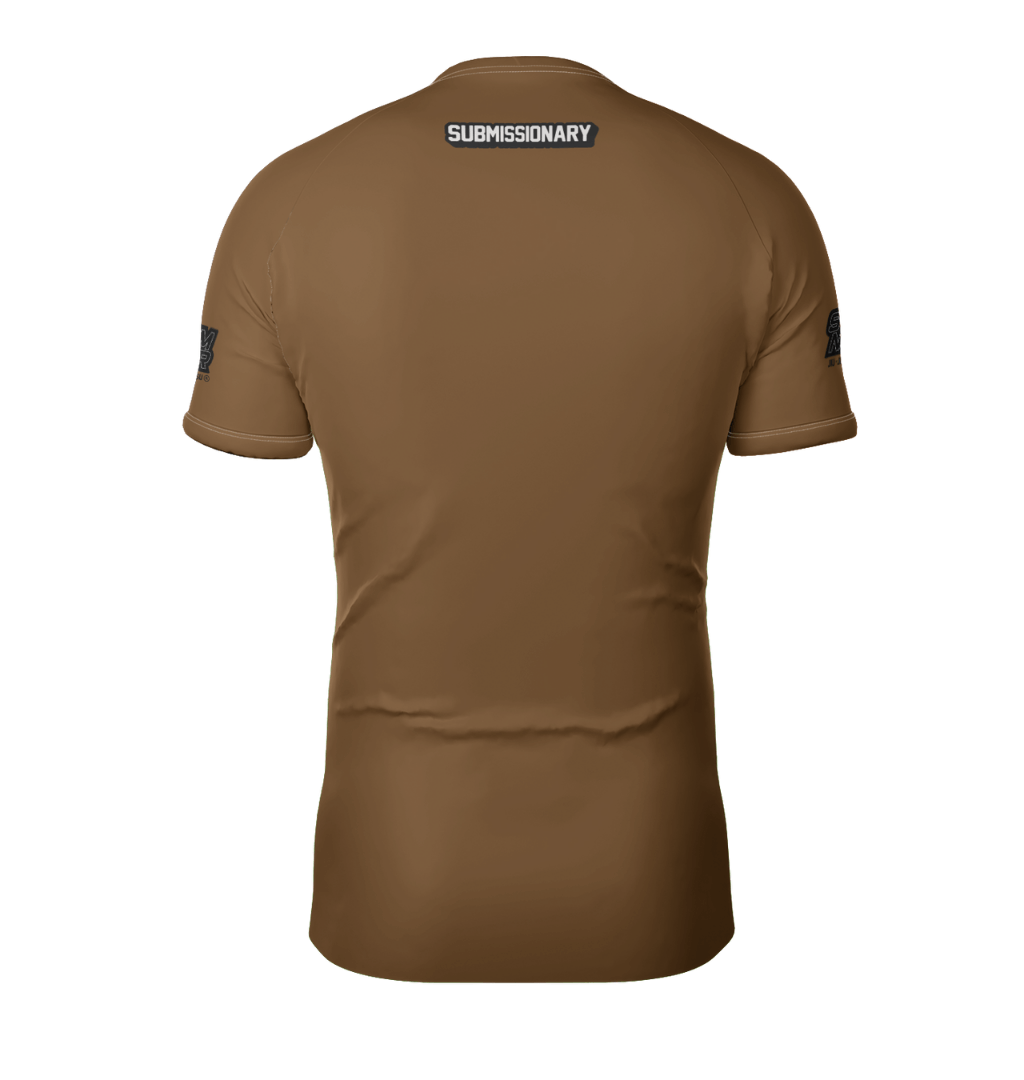 IBJJF Legal Brown Ranked Rash Guard 2.0