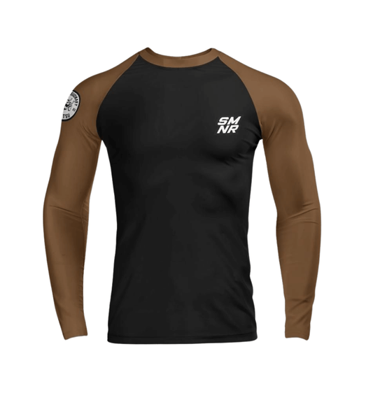 IBJJF Legal Brown Ranked Rash Guard 1.0