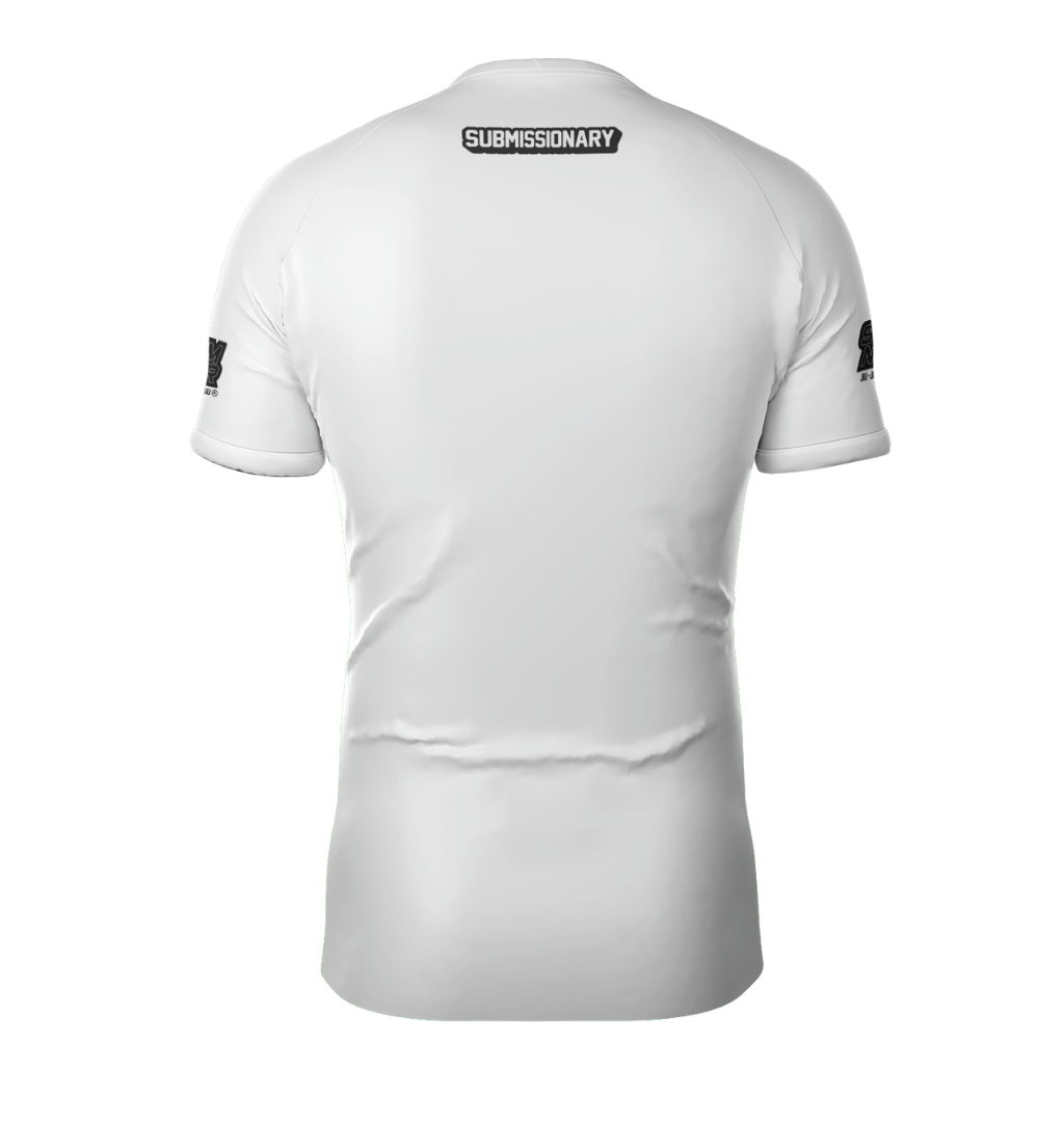 IBJJF Legal White Ranked Rash Guard 2.0